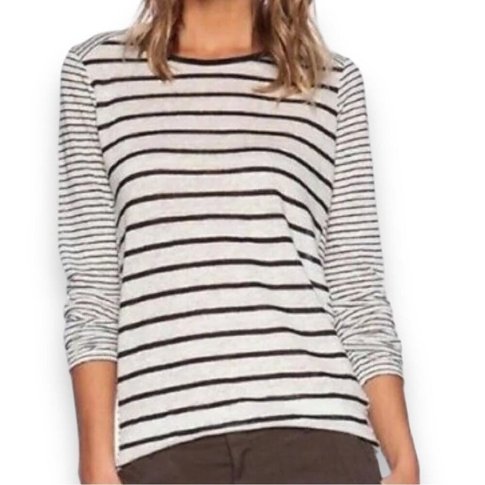 Vince - Linen Mixed Striped Pullover